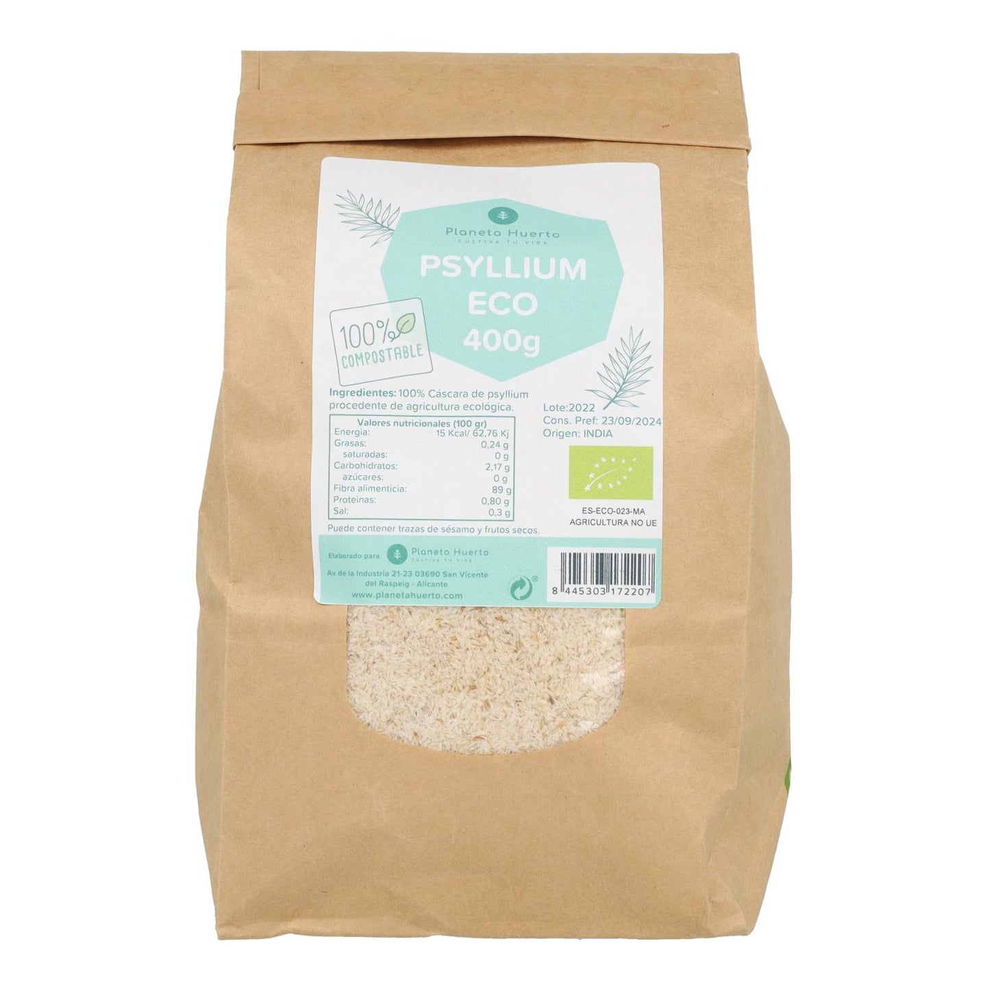 Psylliumskal ECO Planeta Huerto 400 g