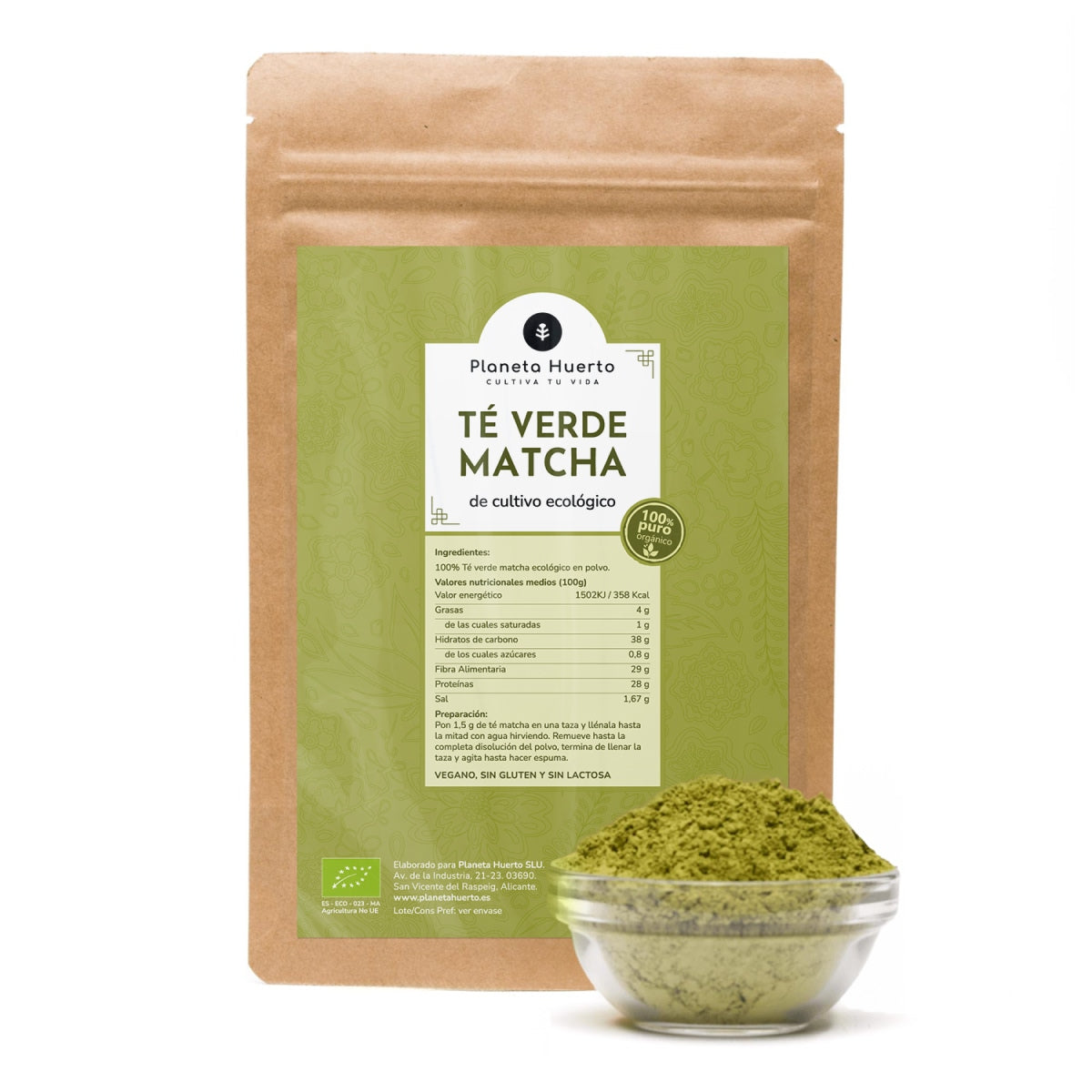 Confezione 2x Tè Matcha in polvere ECO Planet Orchard 70 g