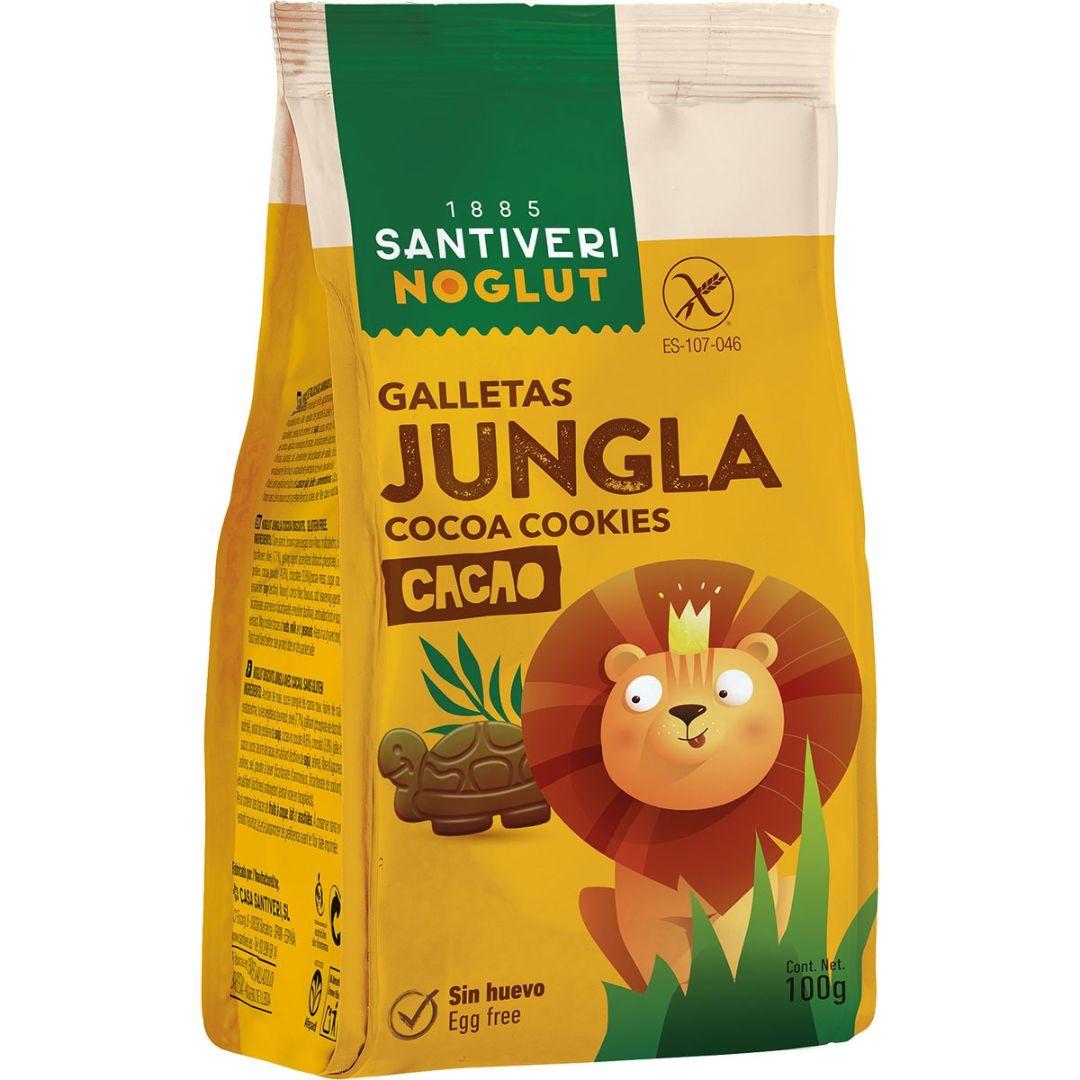 Santiveri Noglut gluten-free cocoa jungle biscuits 100 g