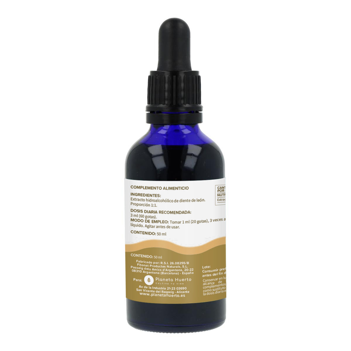 Estratto fluido di tarassaco Planeta Huerto 50 ml