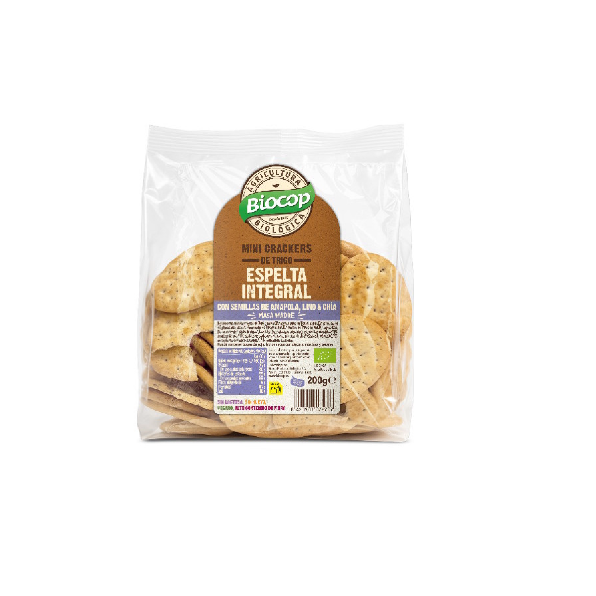Mini cracker di farro con chia Biocop 200 g