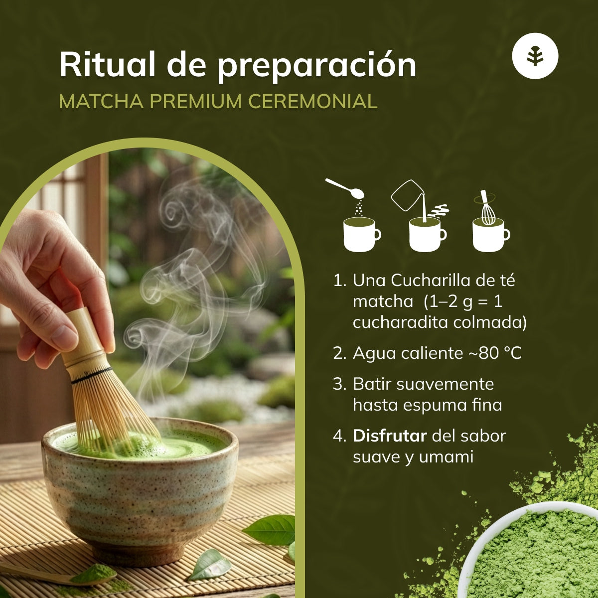 Matcha-Tee Premium-Zeremonienqualität Planeta Huerto 200 g