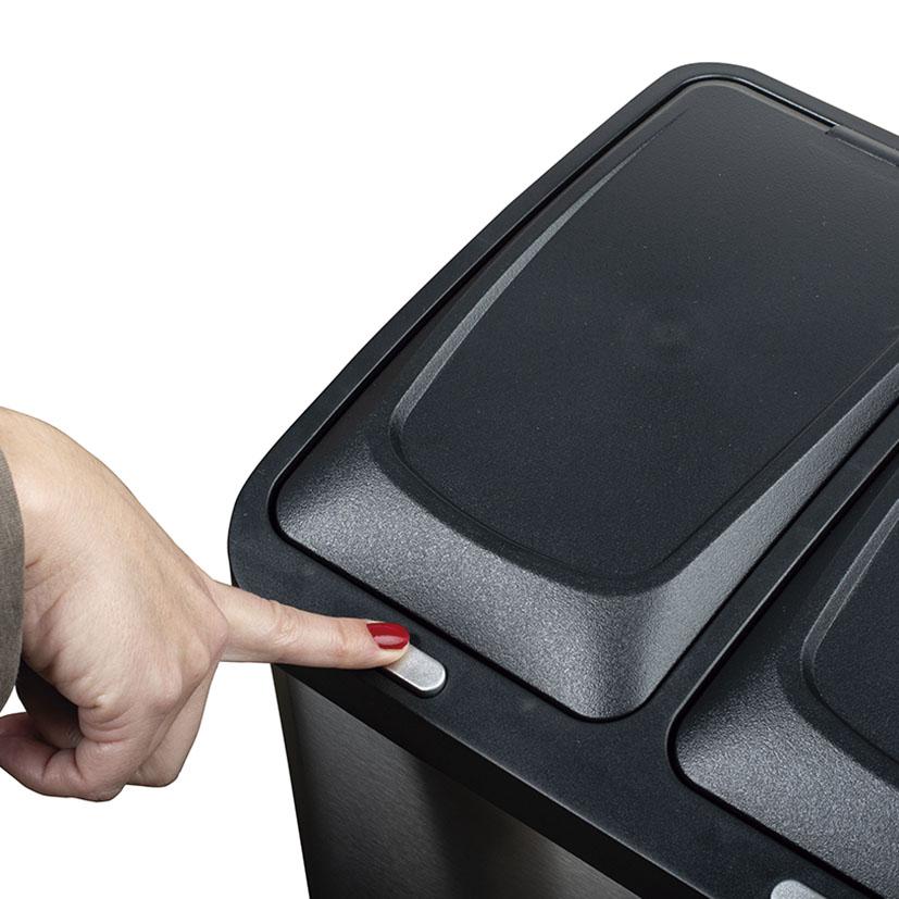 Ekologisk pedalbössa med 3 fack Habitex 32 L (renoverad)