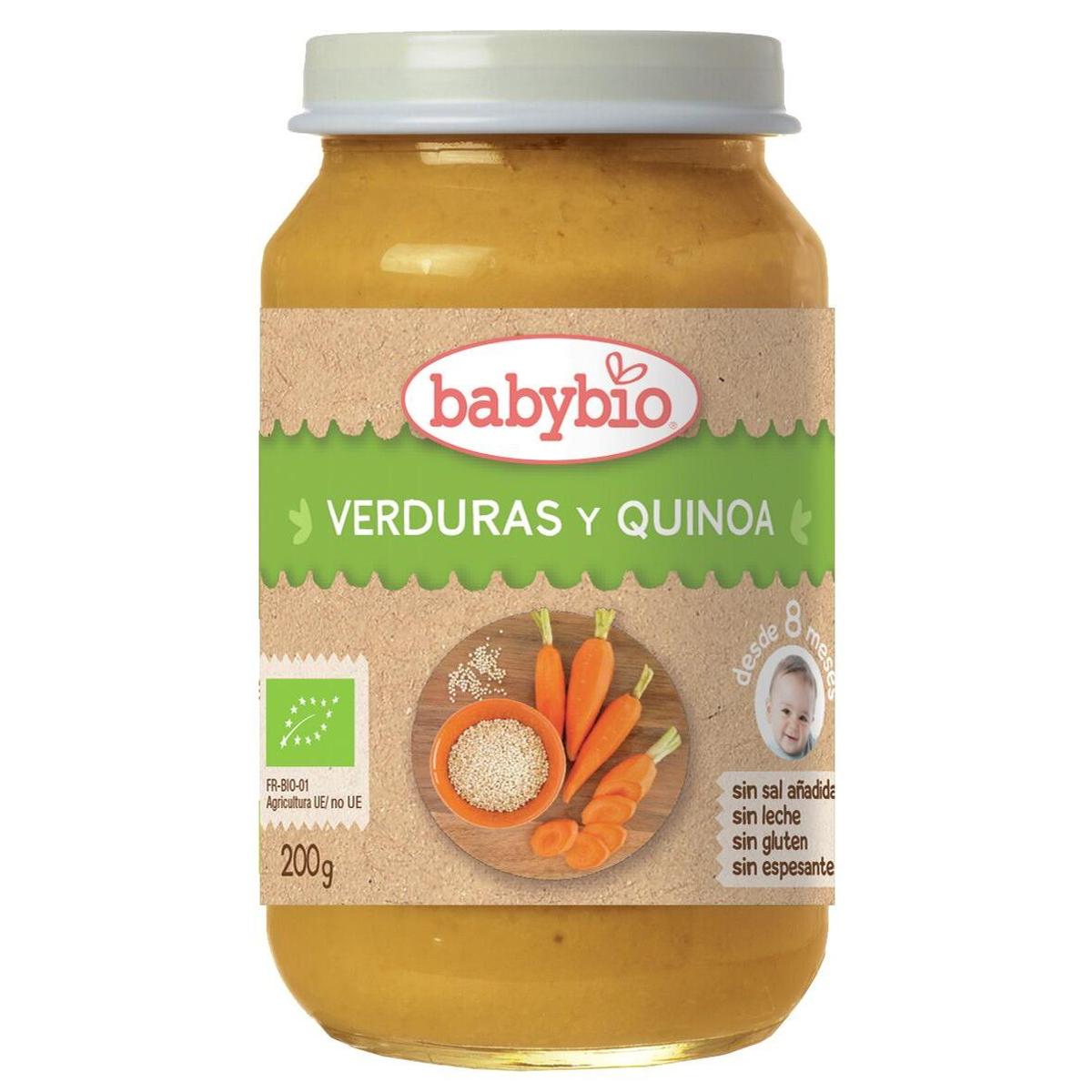Confezione da 3 vasetti Menu Tradizione Verdure e Quinoa, 200 g. Babybio