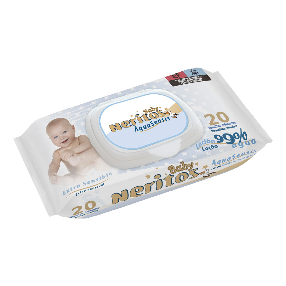Salviettine Neritos Baby Aquasensis 20 pz