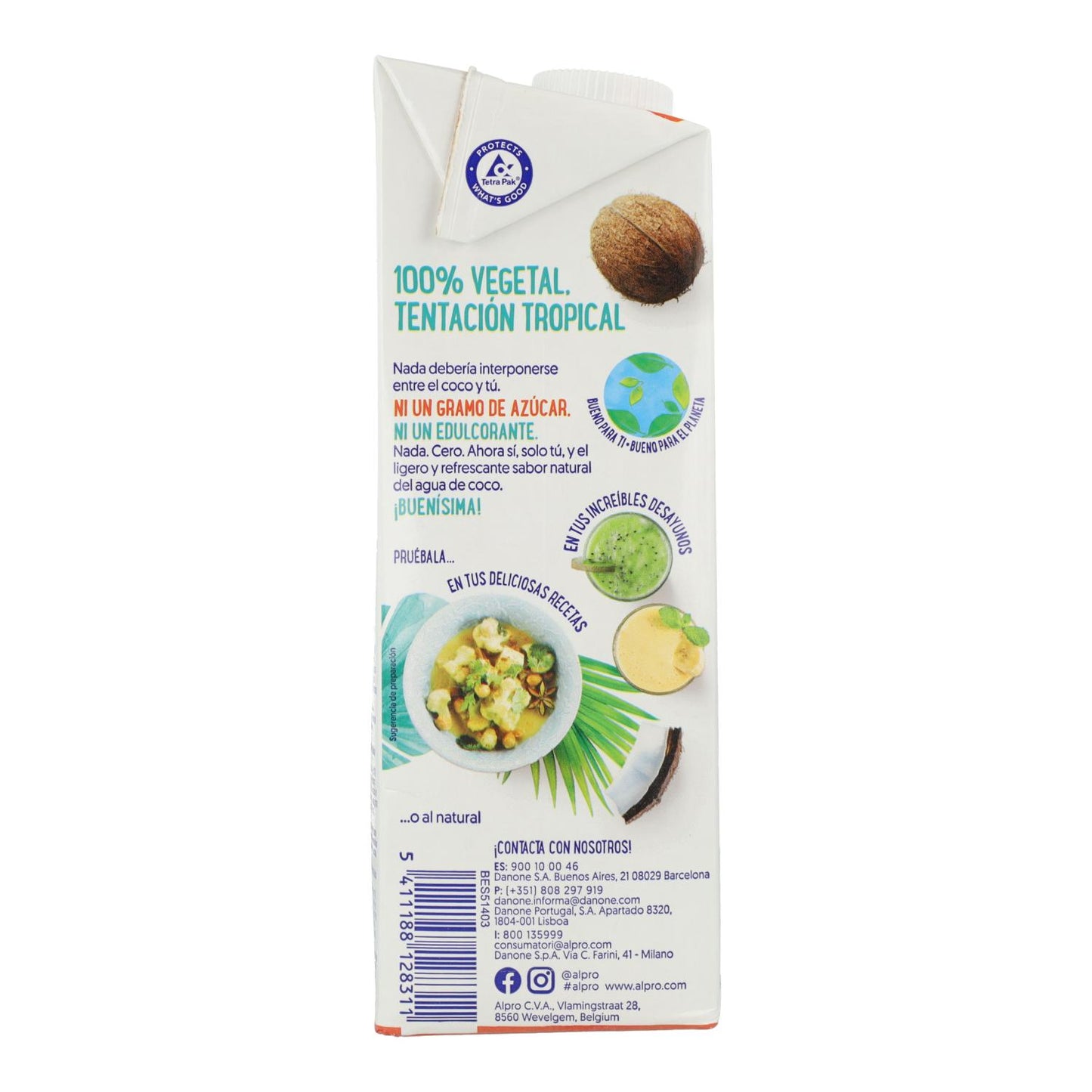 Boisson à la noix de coco sans sucre Alpro 1 litre