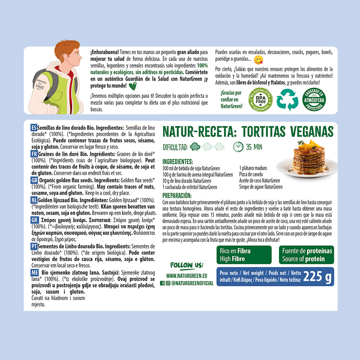 Lin doré bio Naturgreen 250 g