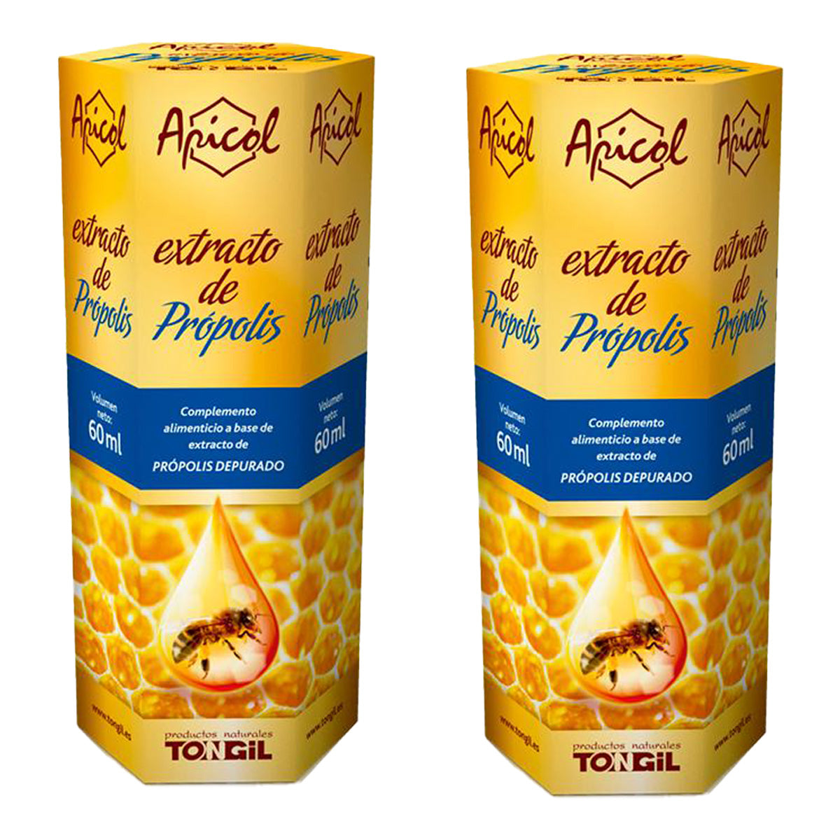 Pack of 2x 100% Tongil Propolis Alcohol-Free 60 ml