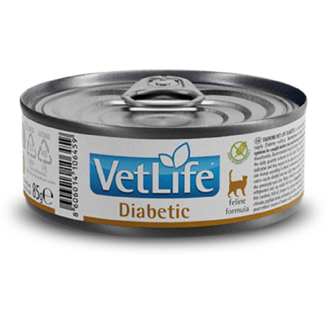 Vet Life Formule féline Diabetic Farmina 85 g