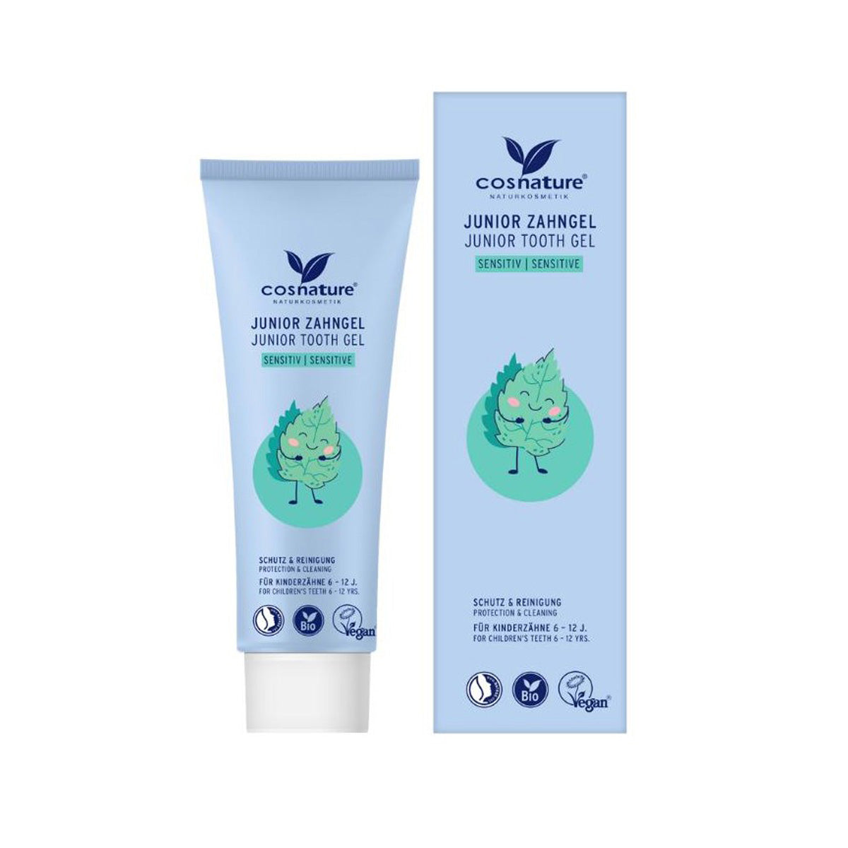 Pasta do zębów dla dzieci z fluorem Sensitive, Cosnature 75 ml