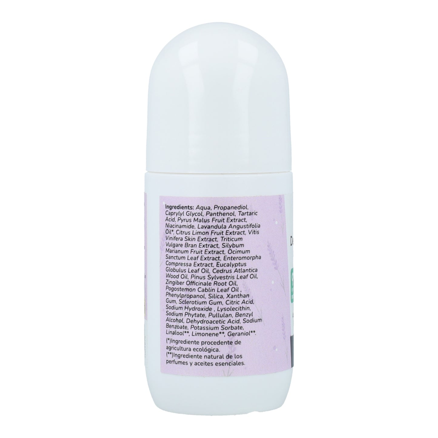 Deodorante naturale roll-on Niacinamide e Lavanda Planet Orchard 50 ml
