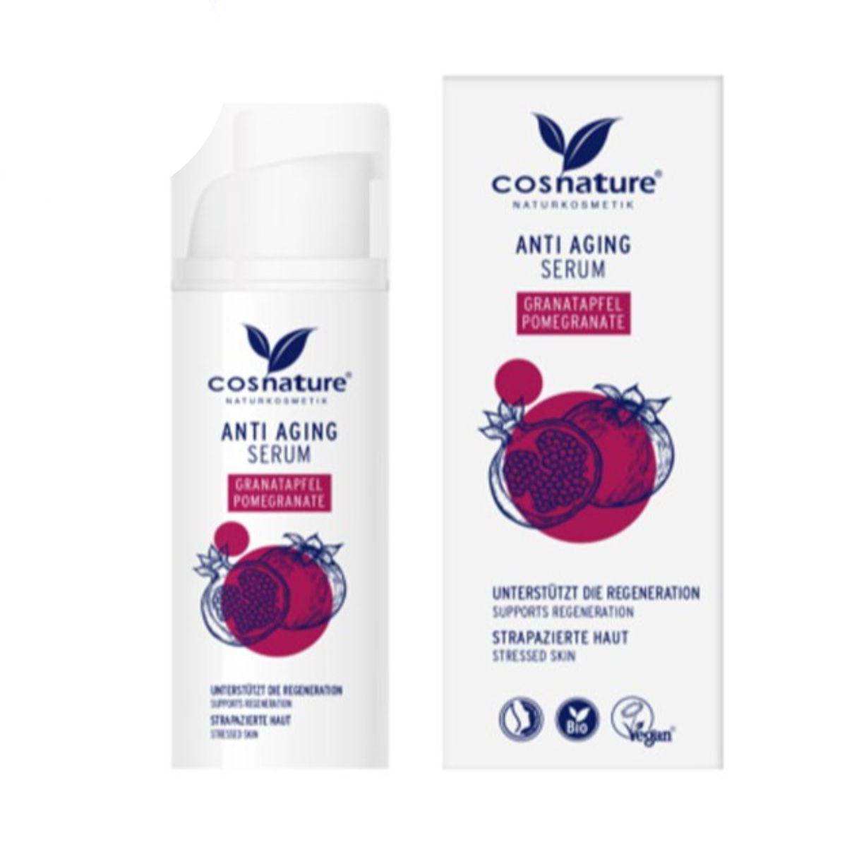 Serum przeciwstarzeniowe do twarzy z granatem Cosnature 30 ml