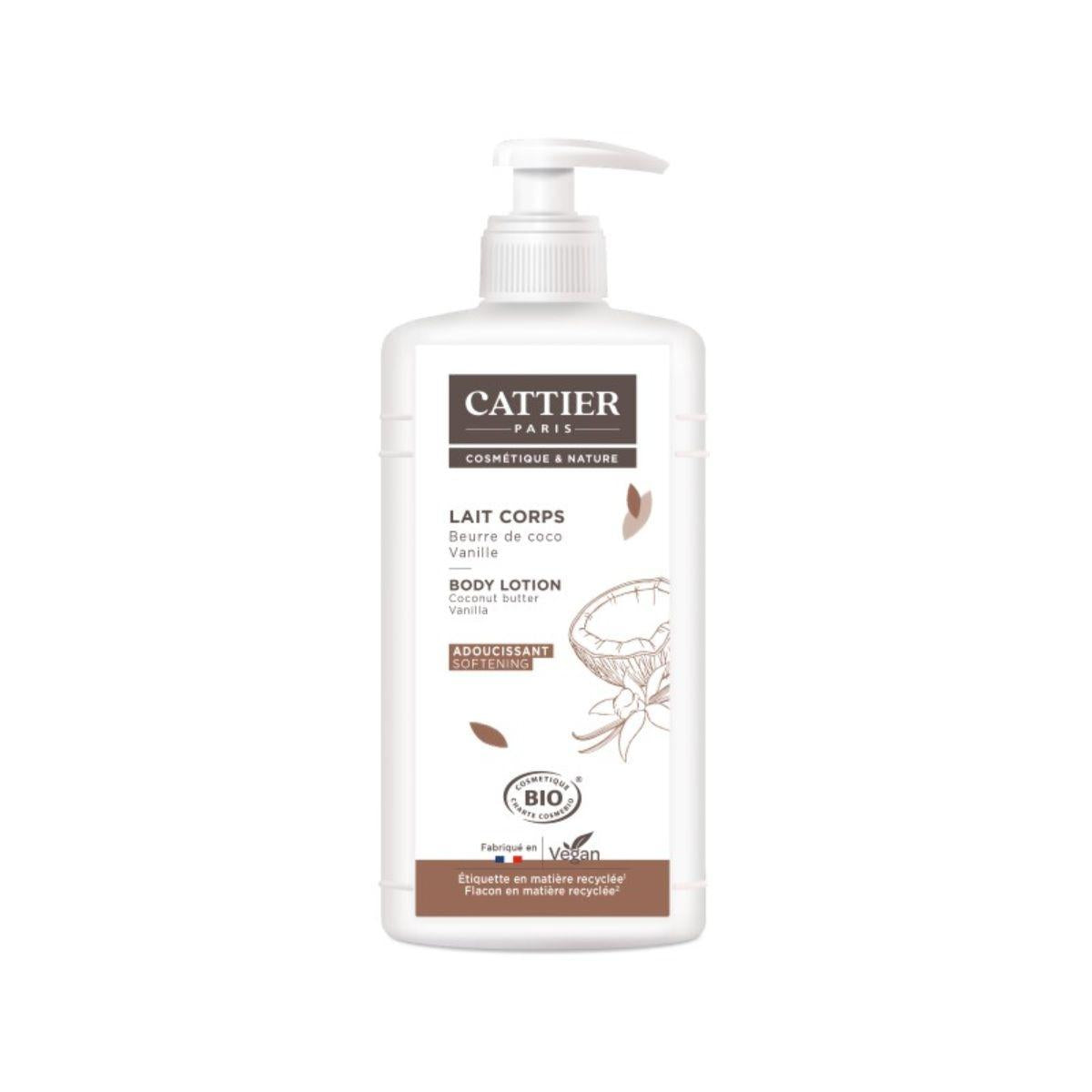 Hydraterende bodylotion kokos en vanille Cattier 500 ml