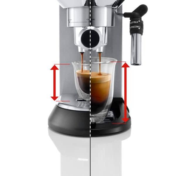 Delonghi Dedica Maestro Ręczny ekspres do kawy espresso i cappuccino EC685.M metal