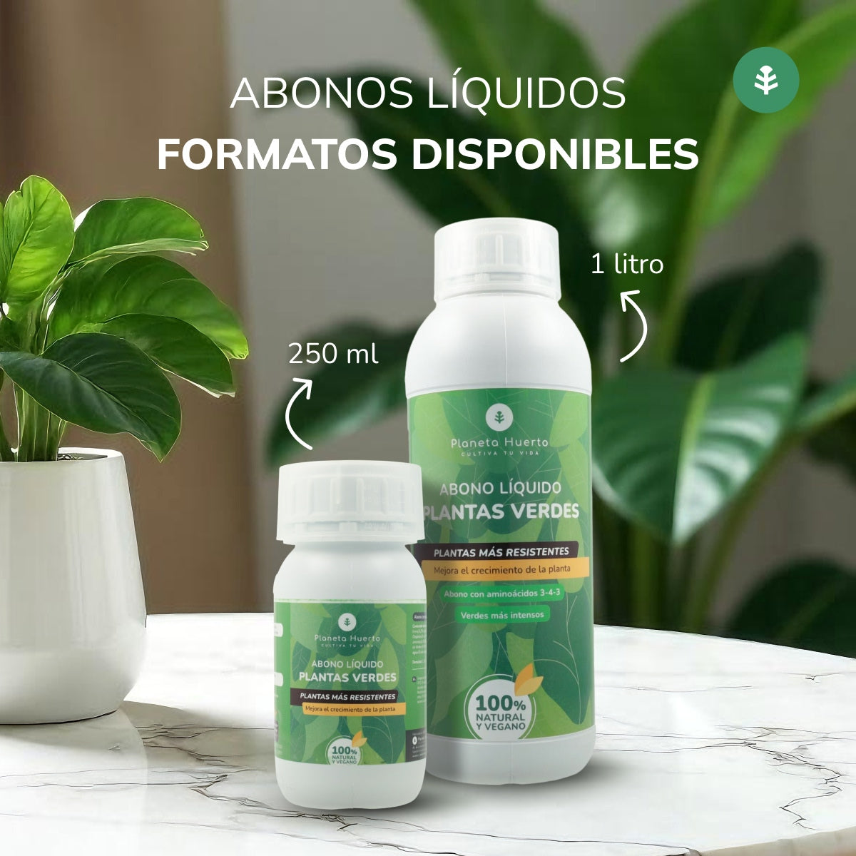 Nawóz płynny do roślin zielonych Planeta Huerto 250 ml