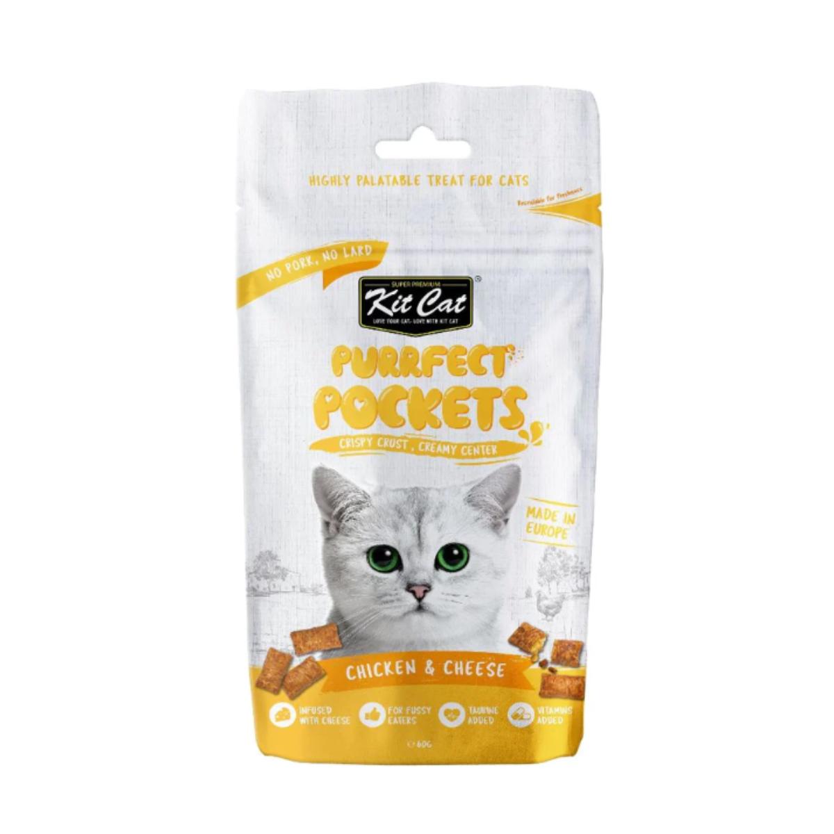 Cat Purrfect Pockets-set - Kip & Kaas 60 g Snack voor katten