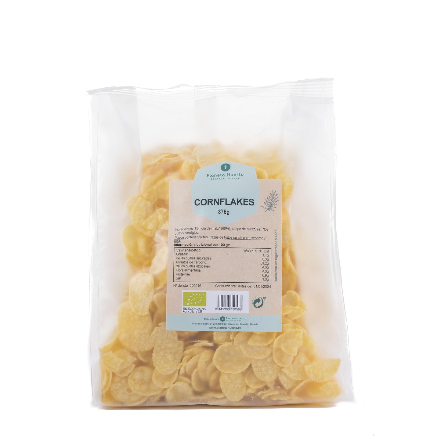 Płatki kukurydziane bez cukru ECO Planet Garden 375 g