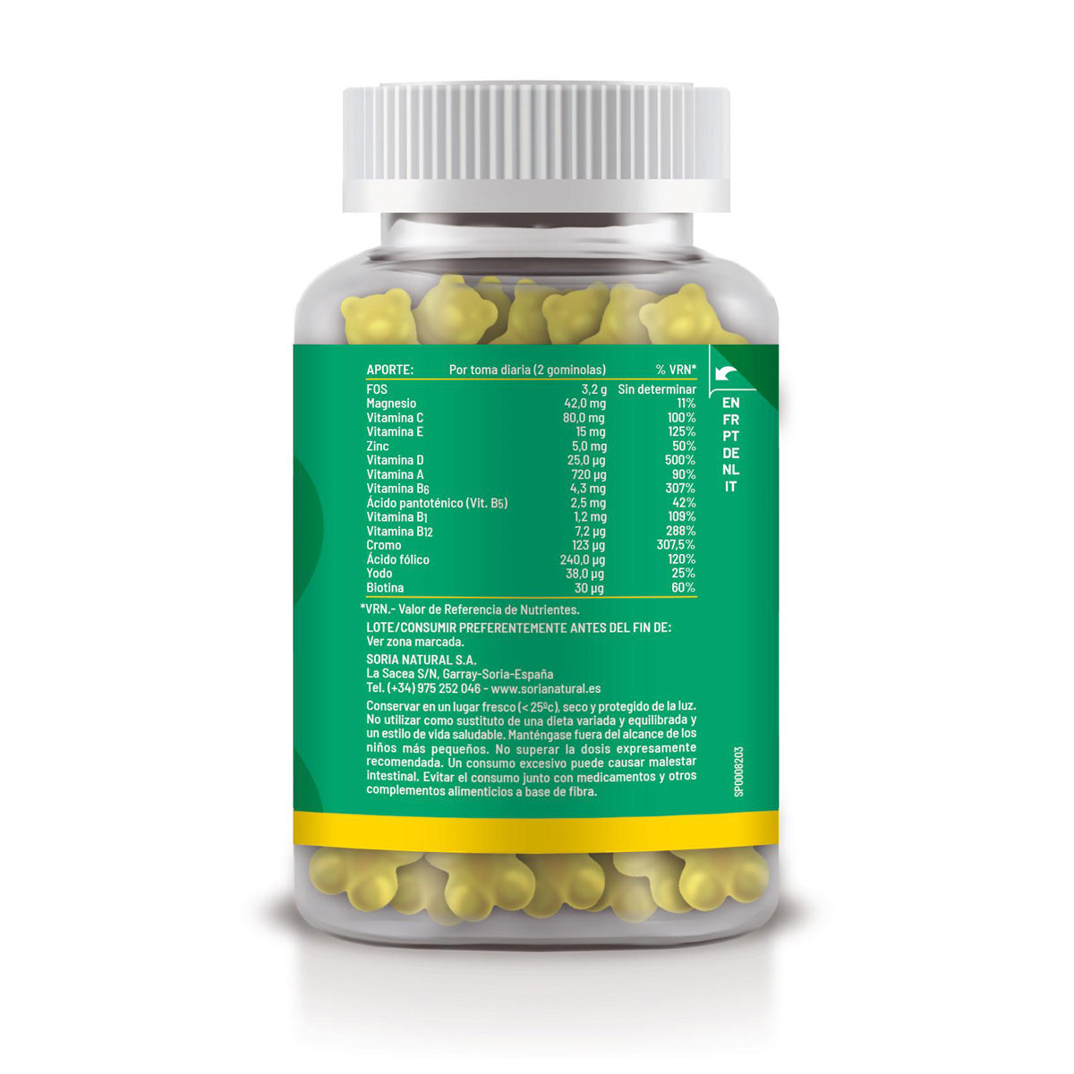 Multivitamin-Gummibärchen, Soria Natural, 60 Tabletten