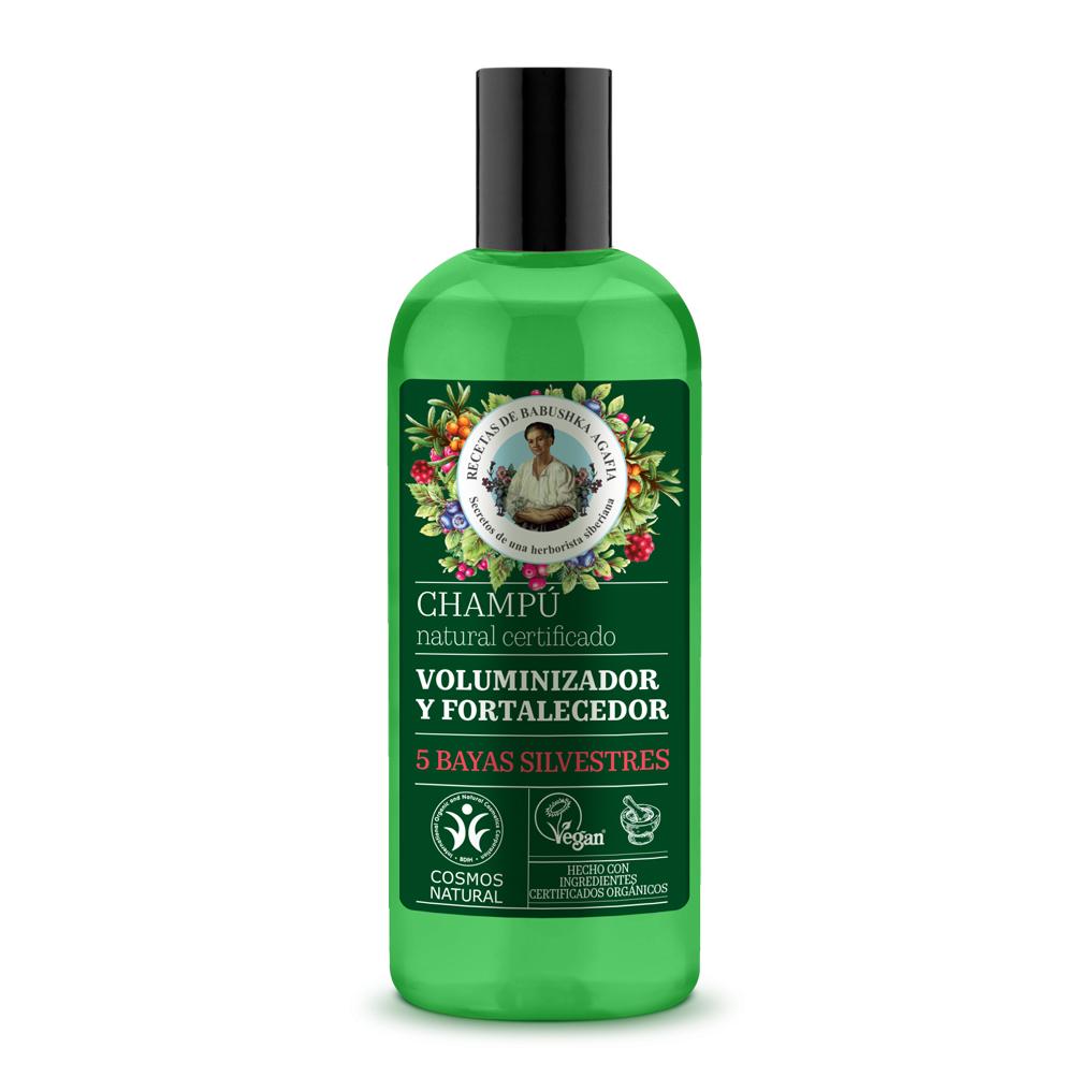 Zertifiziertes natürliches Shampoo für mehr Volumen und kräftiges Haar Agafia Natura Siberica 260 ml