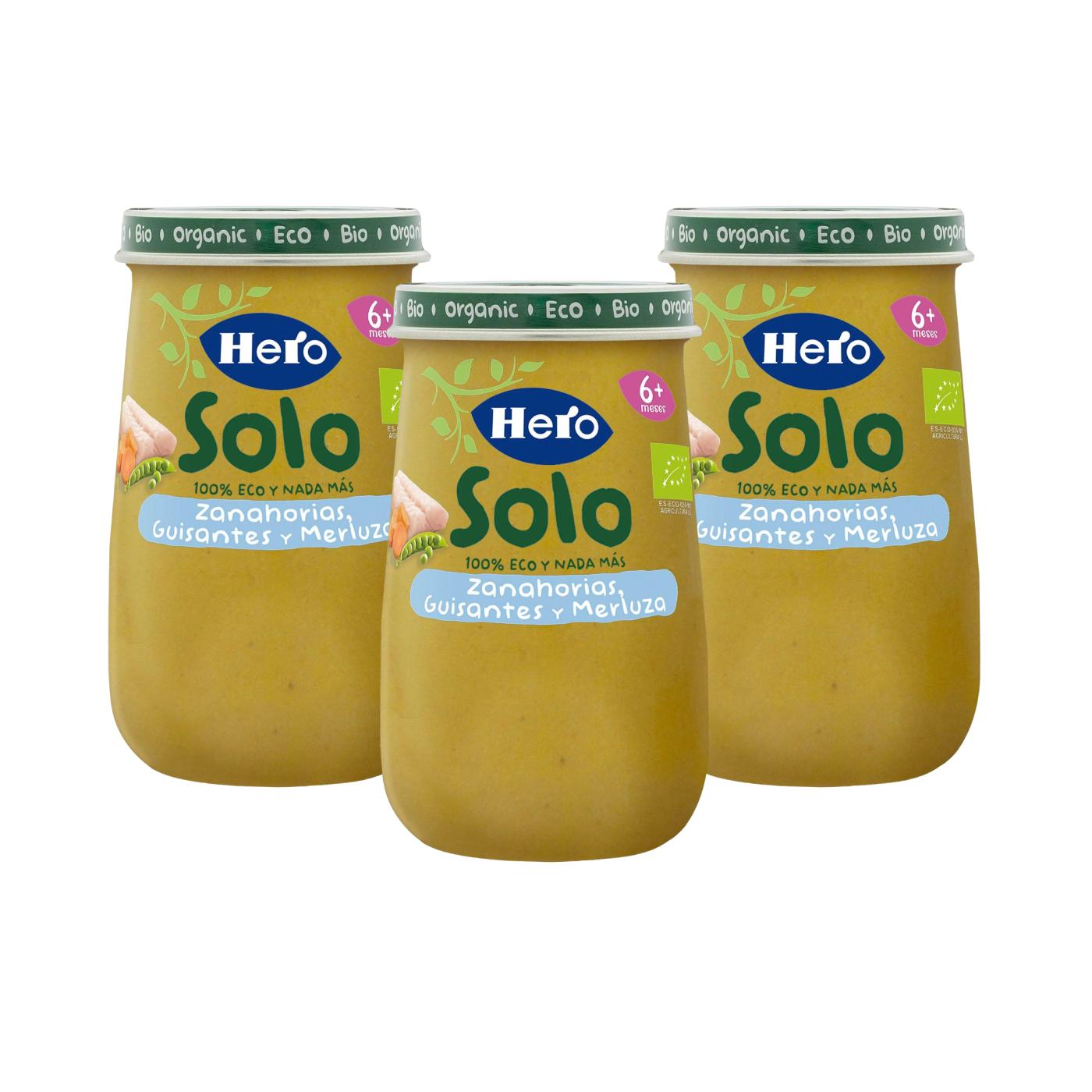 Promotiepakket 3x potje erwten met heek ECO Hero Baby 190 g