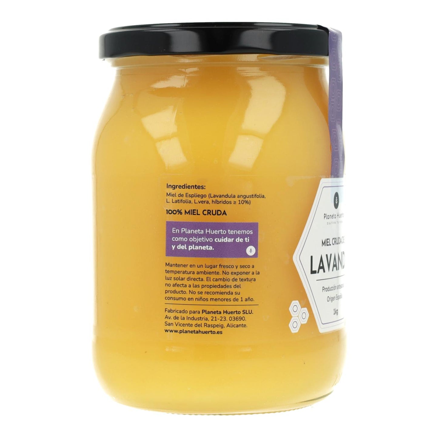 Miele di lavanda grezzo Planeta Huerto 1 Kg