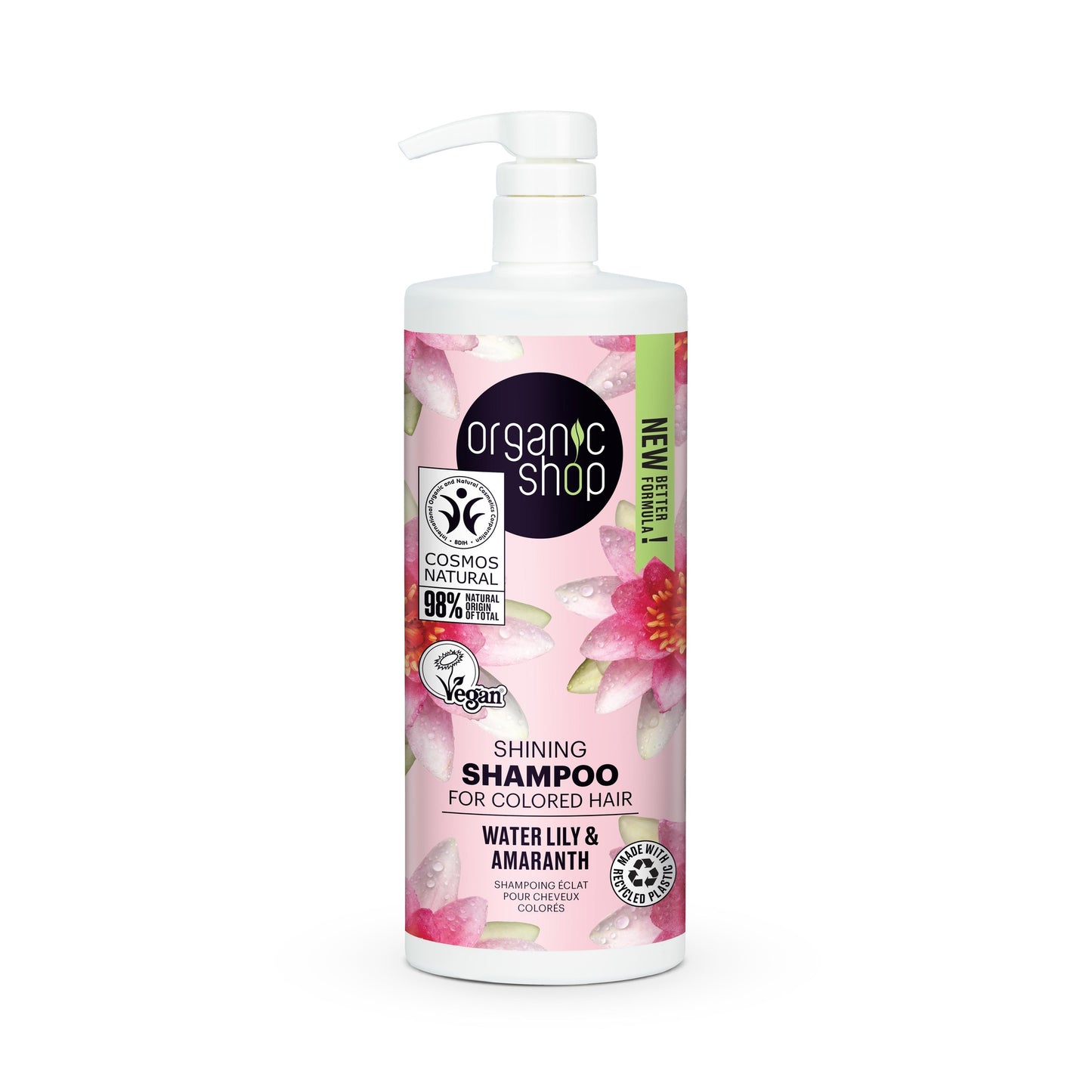 Shampooing brillant pour cheveux colorés Organic Shop 1000 ml