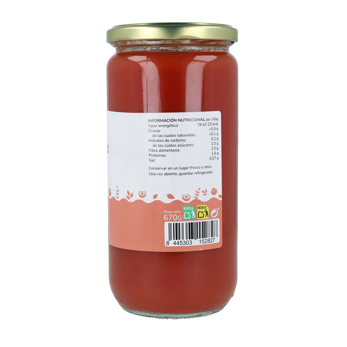Pomodoro schiacciato ECO Planeta Huerto 670 g