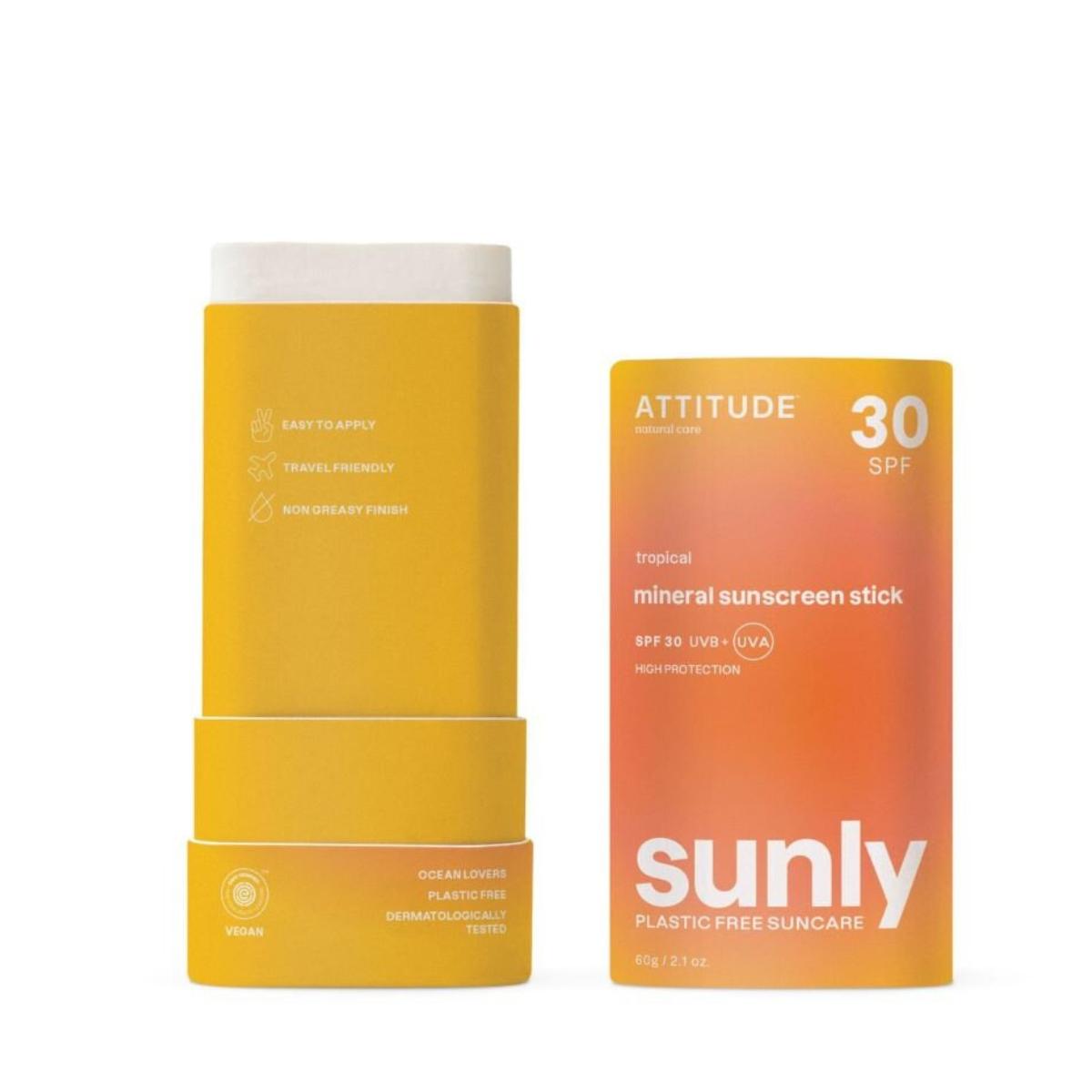 Krem przeciwsłoneczny w sztyfcie Tropical 30 SPF Attitude 60 g