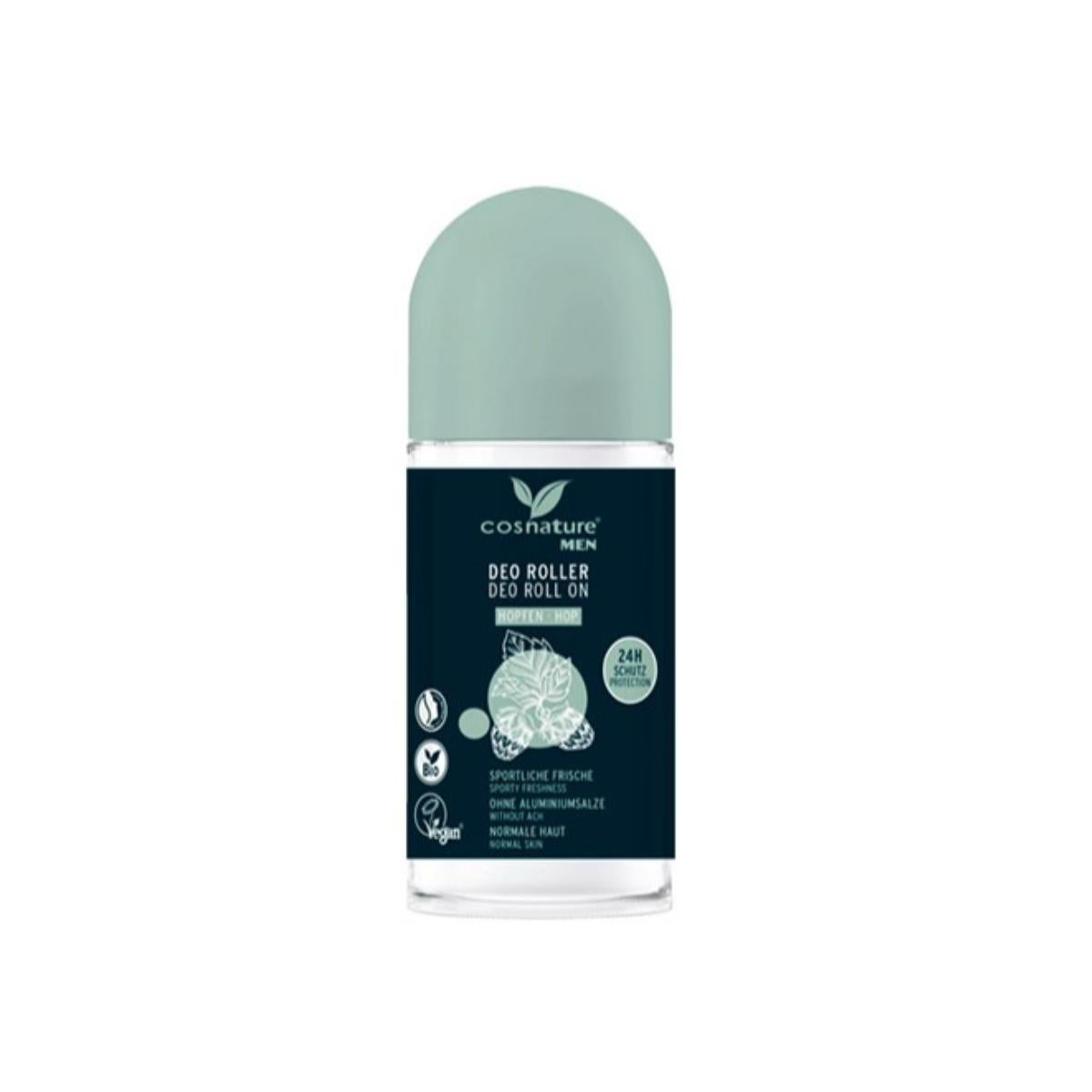 24-Stunden-Deodorant-Roll-on für Männer mit Bio-Hopfen von Cosnature 50 ml