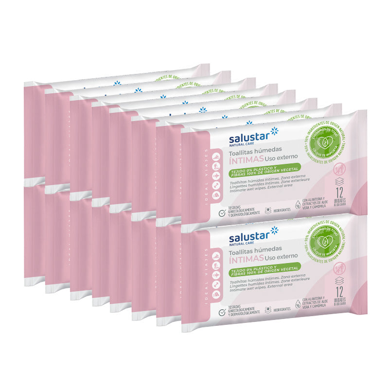 Lingettes humides hydratantes pour l'hygiène intime, Salustar