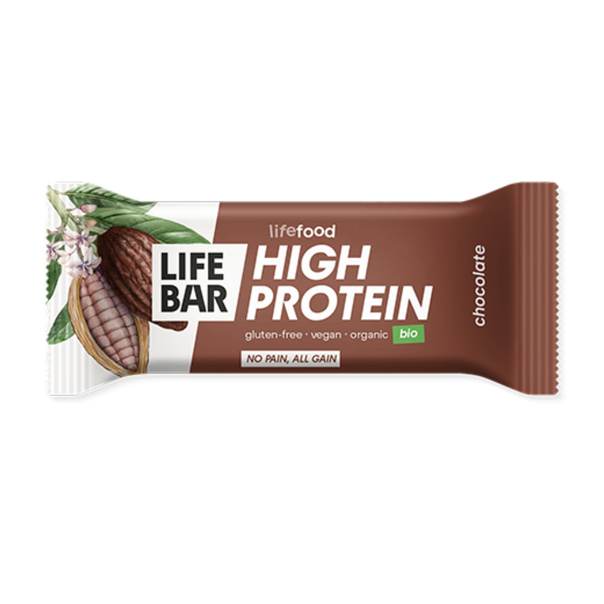 Barre protéinée au chocolat 40 g Lifebar, Life Food