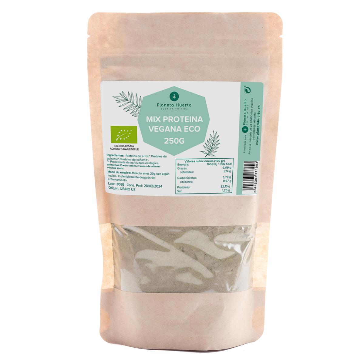 Miscela proteica vegana per sportivi Planeta Huerto 250 g