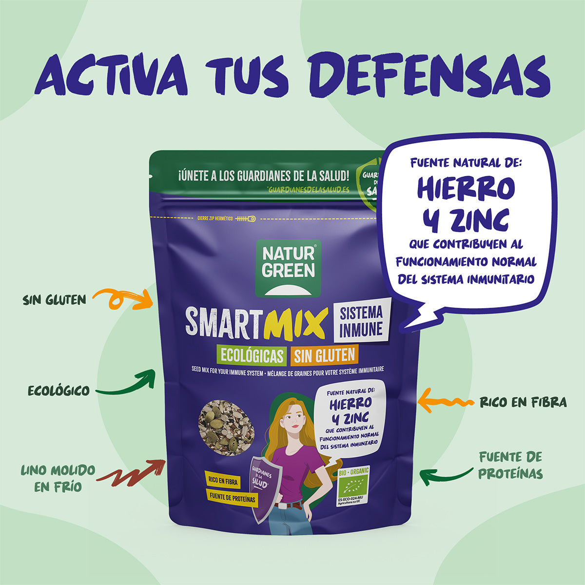 SmartMix-Samenmischung für das Immunsystem Bio NaturGreen 175 g