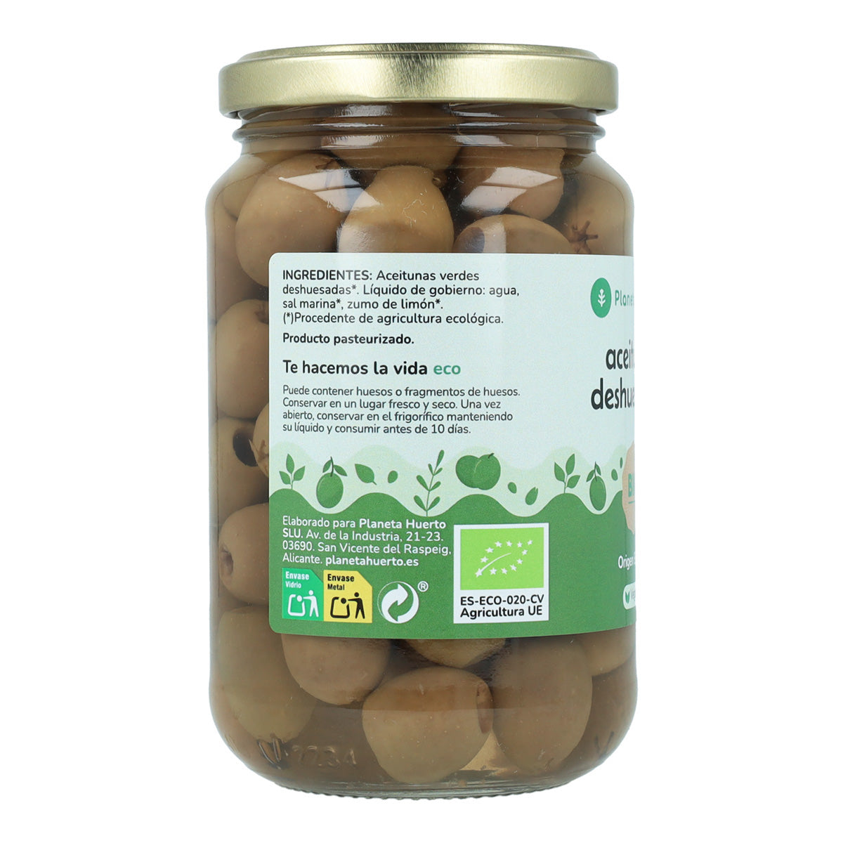 urkärnade oliver Eco Planeta Huerto 335 g