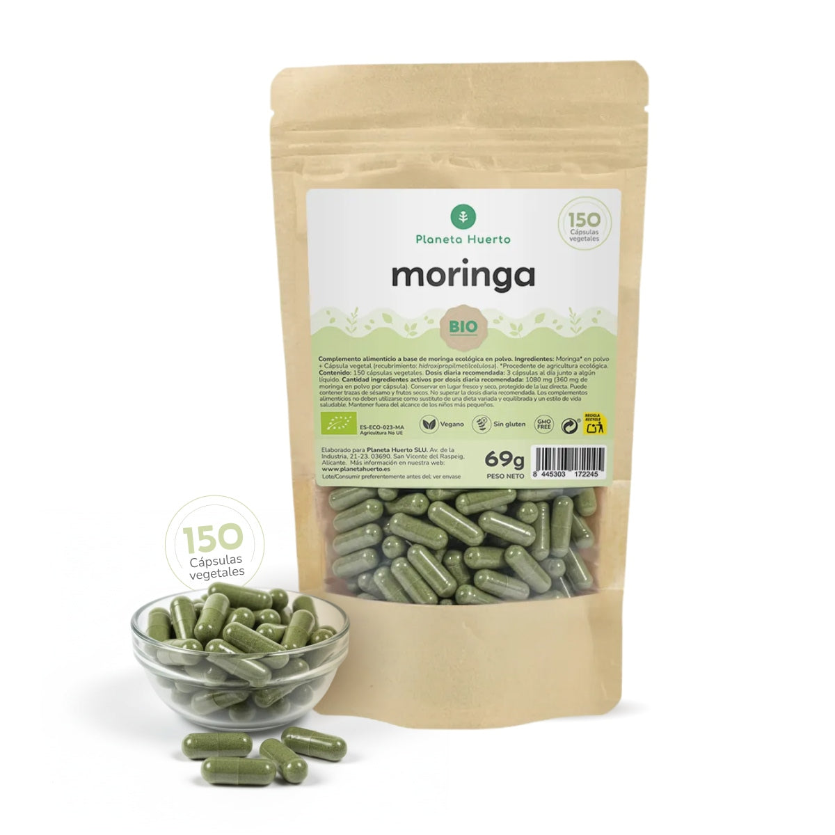 Biologische Moringa Planet Garden 150 capsules