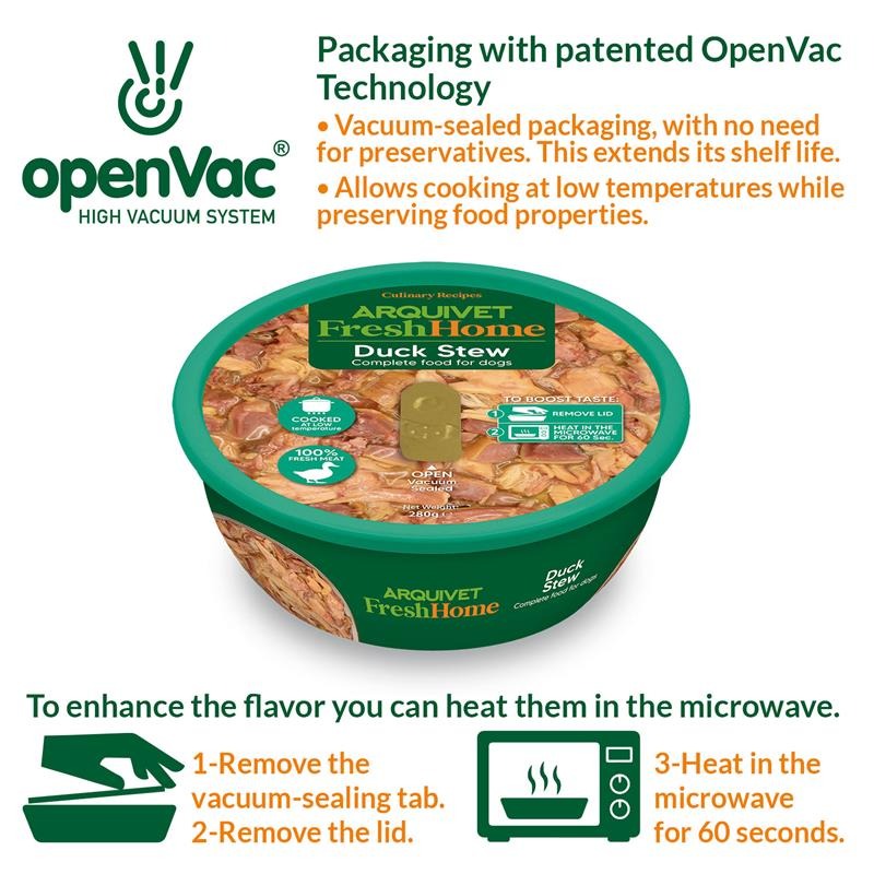 Arquivet Fresh Home Duck Stew Våtfoder med anka för hundar 280 g