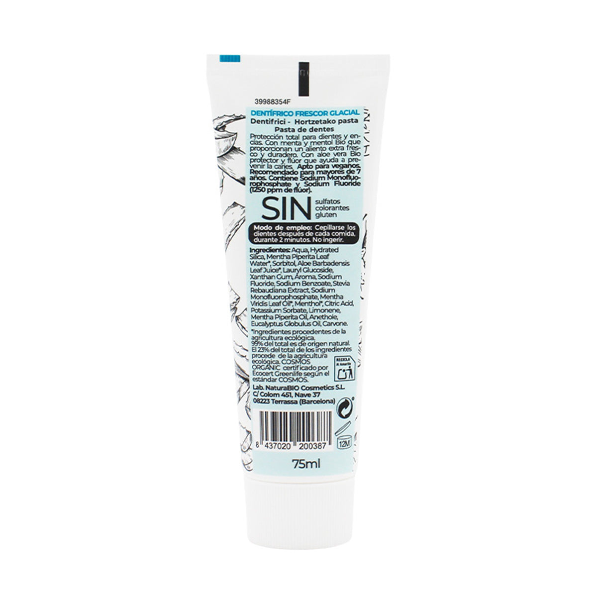 Tandkräm Glacial NaturaBio 75 ml