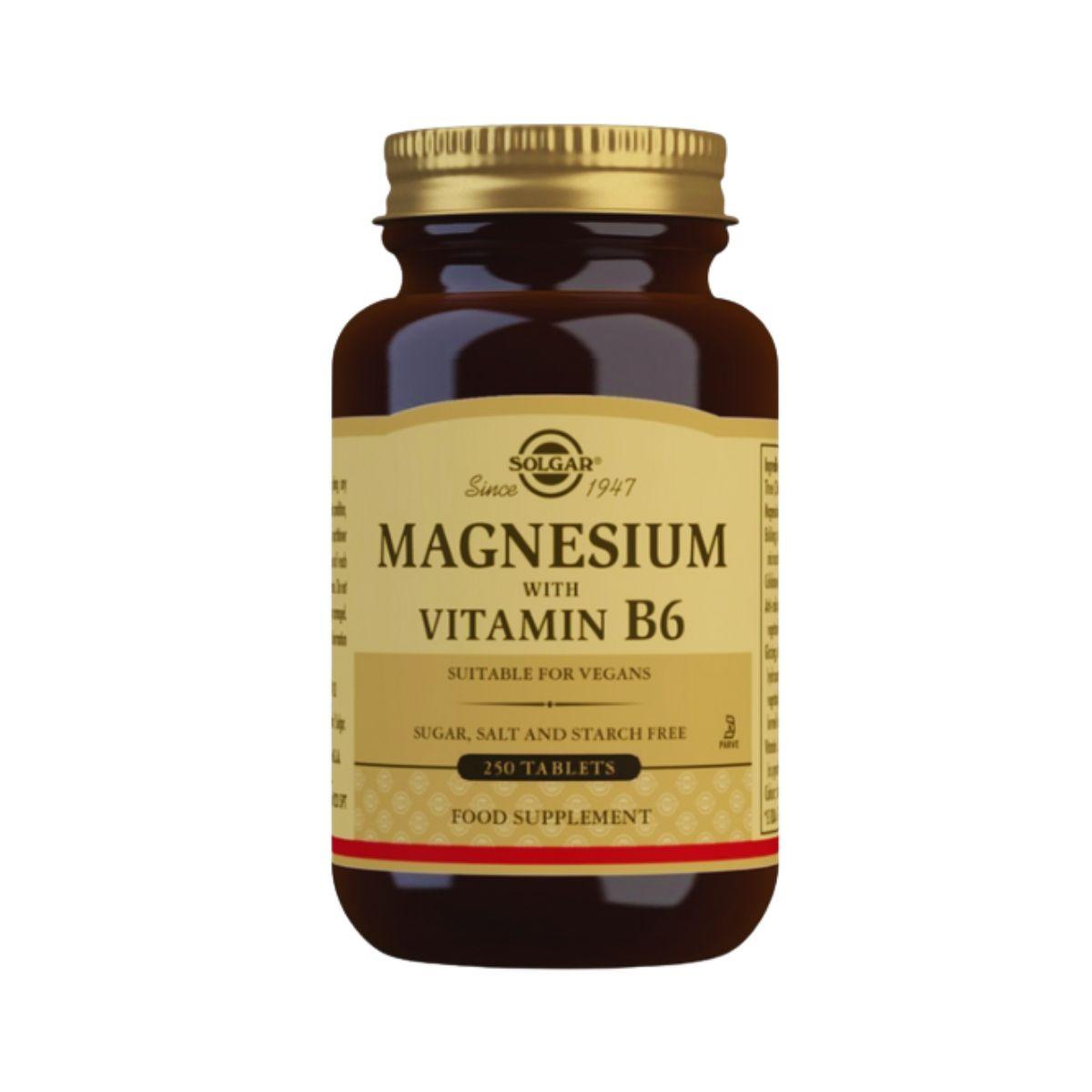 Magnesio con vitamina B6 - Solgar 250 compresse