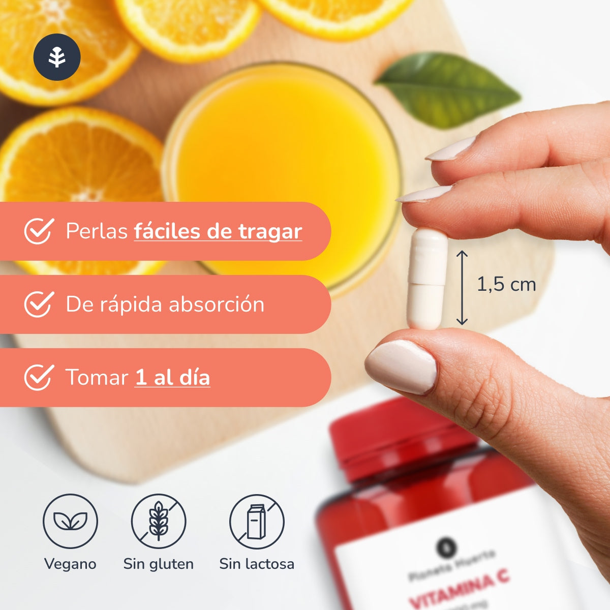 Pack 3xVitamine C 1000 mg Planeta Huerto 180 gélules végétales