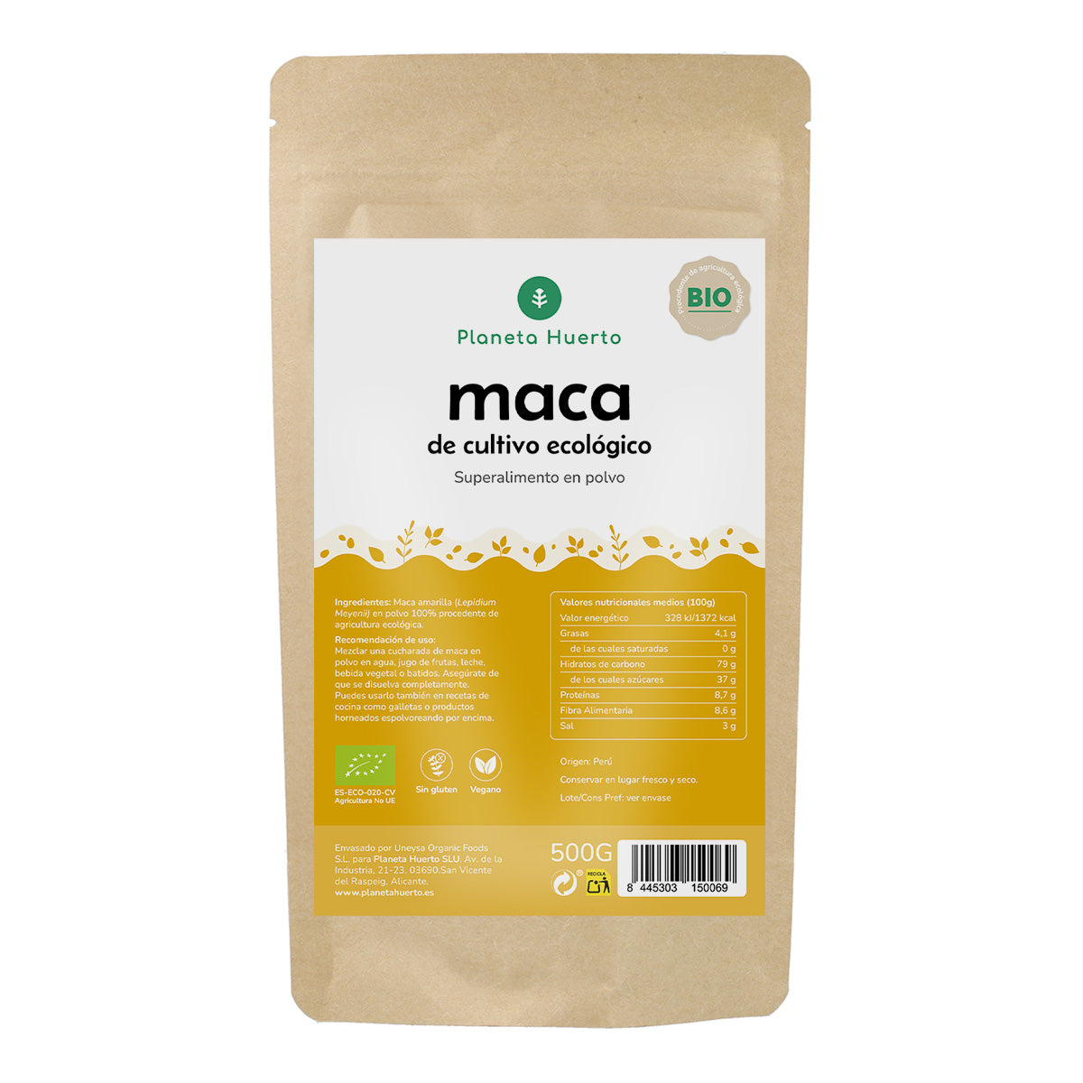 Maca in polvere ECO Planeta Huerto