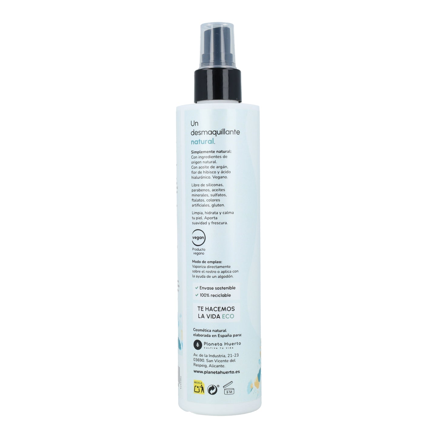 Pack hydratation visage + eau micellaire Planeta Huerto