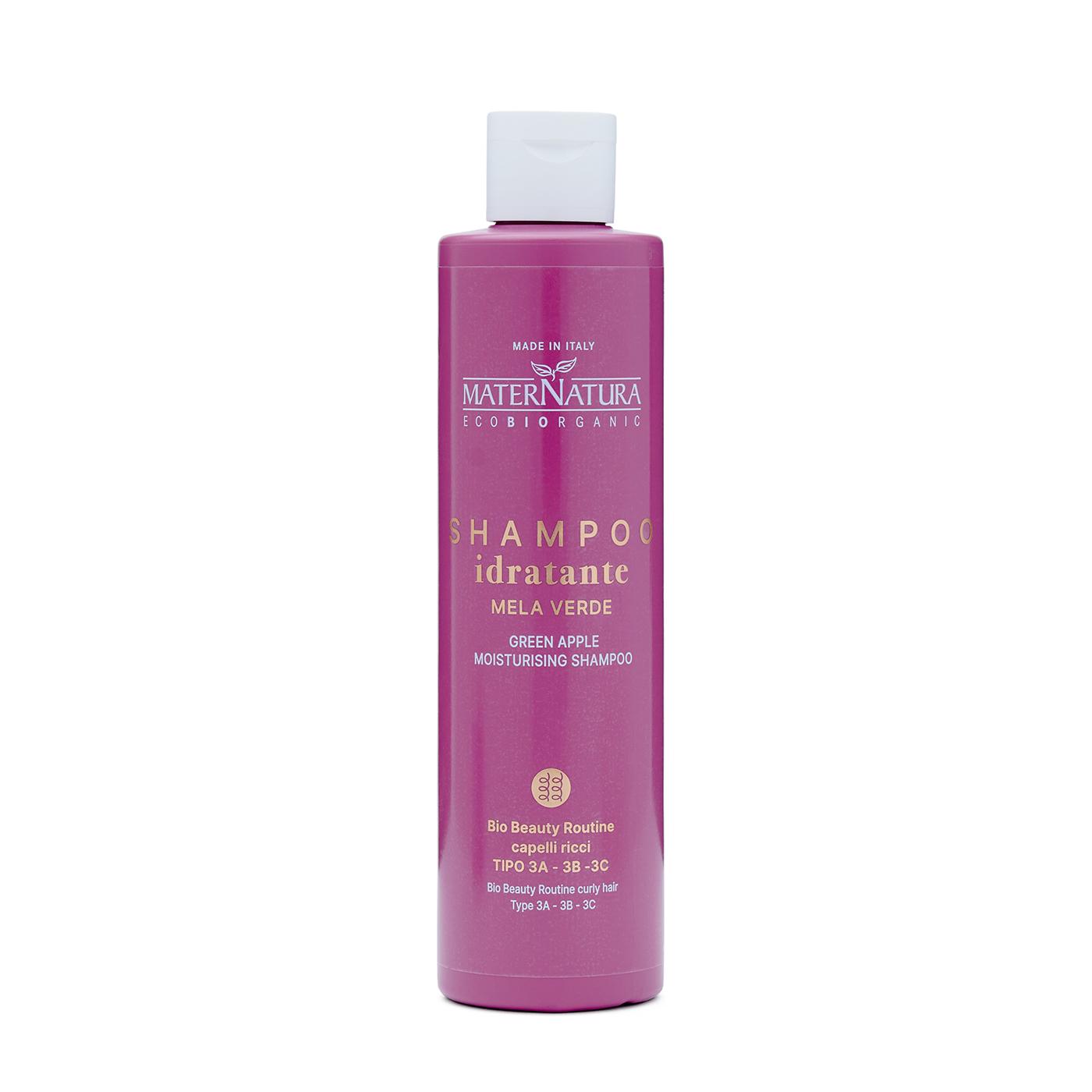 Shampooing pour cheveux bouclés Pomme MaterNatura 250 ml