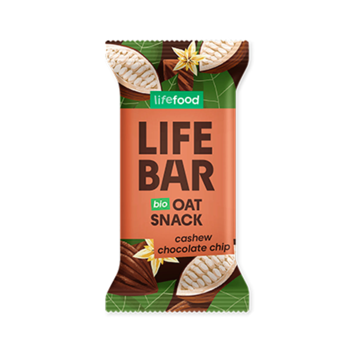 Batony proteinowe z owsa Cashew Chocolate Chip Life Food 40 g Lifebar