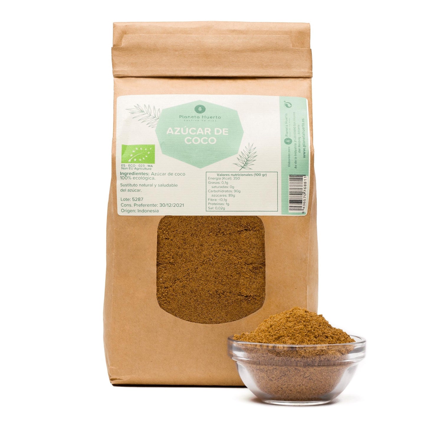 Zucchero di cocco ECO Planeta Huerto