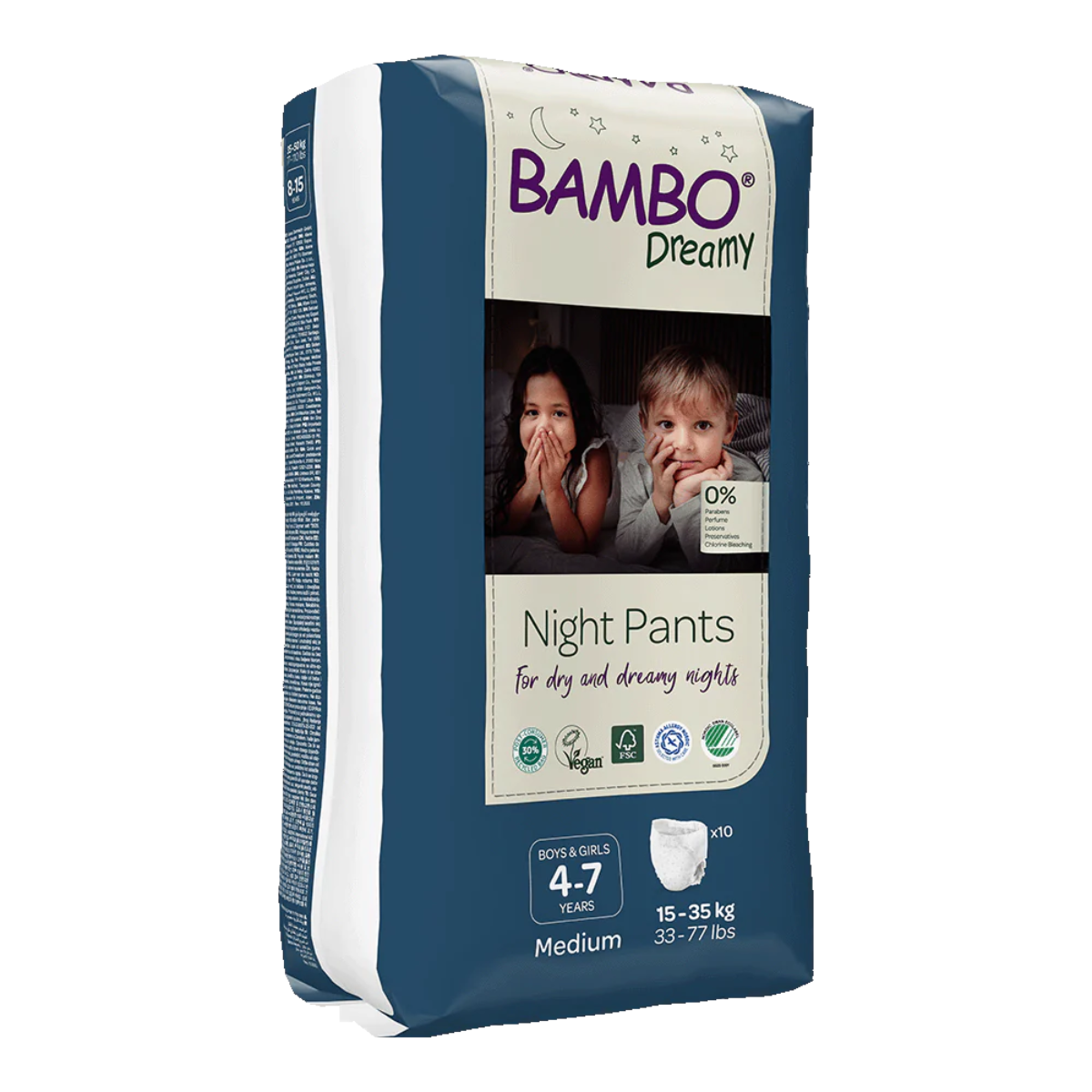 Bambo Dreamy broek voor 's nachts L (35-50 kg) 10 stuks