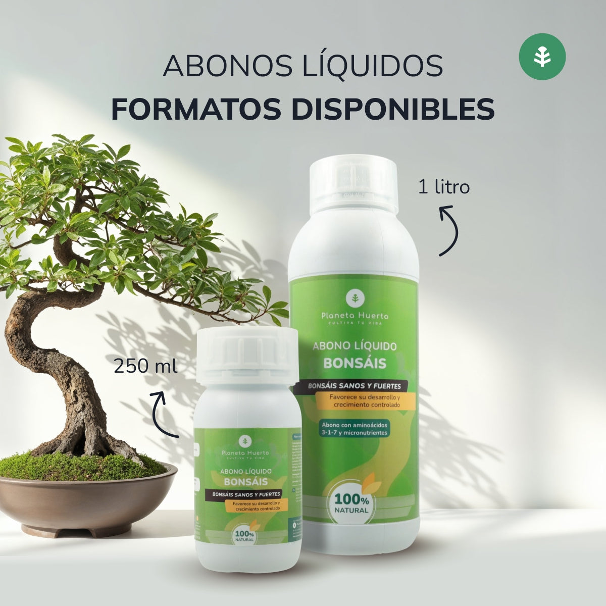 Concime liquido per bonsai Planeta Huerto 250 ml