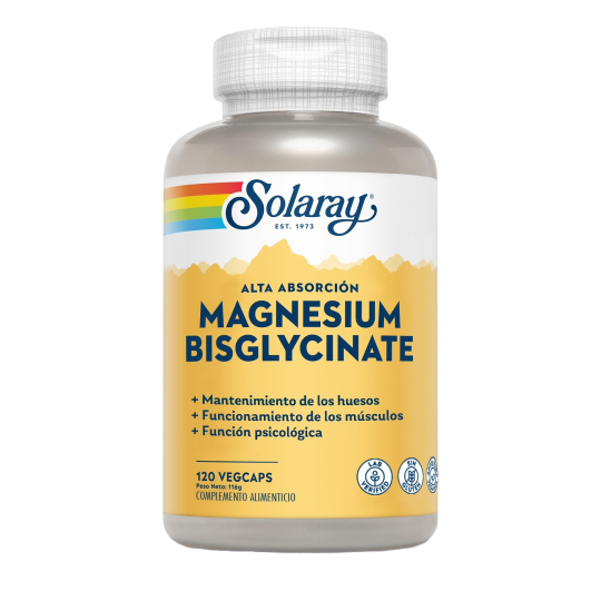 Bisglycinate de magnésium Solaray 240 VegaCaps