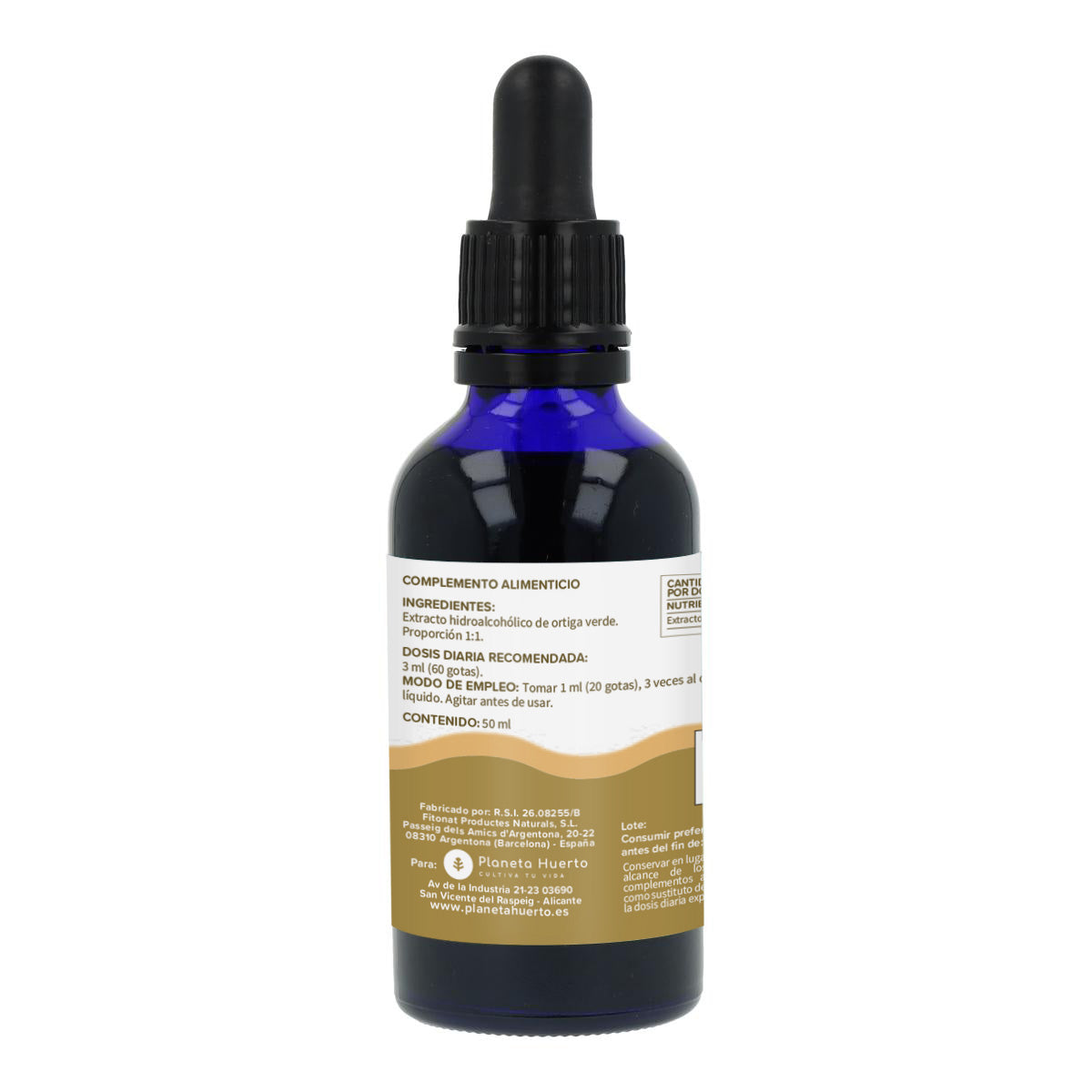 Ekstrakt z zielonej pokrzywy Planeta Huerto 50 ml.