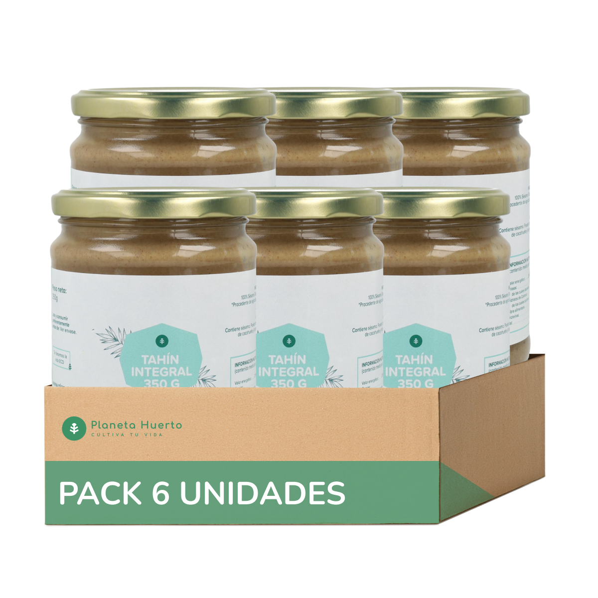 Confezione 6x Tahin integrale ECO Planeta Huerto 700 g