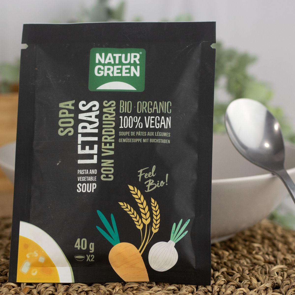 Buchstabensuppe mit Bio-Gemüse von Naturgreen, 40 g